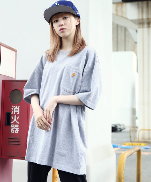 H163 / 着用サイズ:M Heather Grey